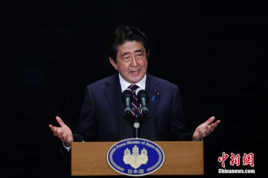 9月5日,出席二十国集团领导人杭州峰会的日本首相安倍晋三在杭州举行新闻发布会。 <a target='_blank' href='http://www.chinanews.com/'>中新社</a>记者 王骏 摄 点击进入下一页
